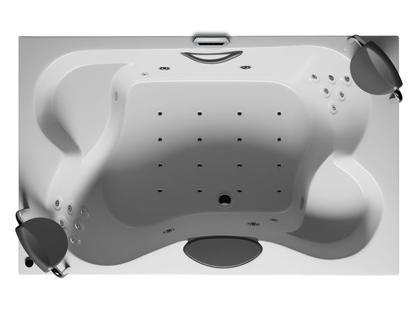 Riho Rechteck-Thermae Whirlpool Badewanne Claudia 190 x 120 cm