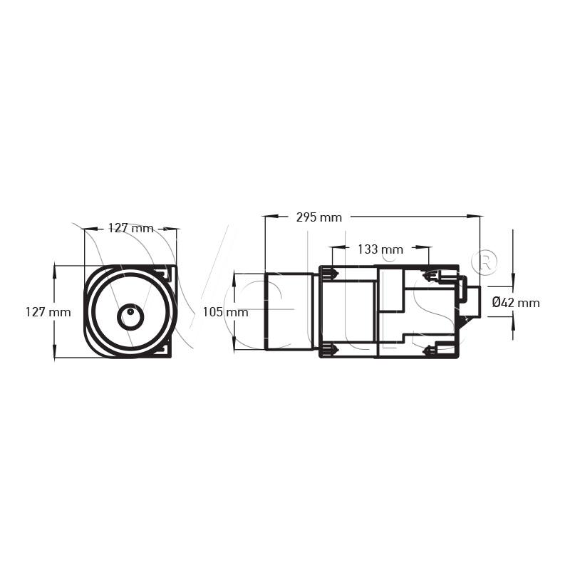 Abwasserpumpe 50Hz Luft 300W leise – Bild 3