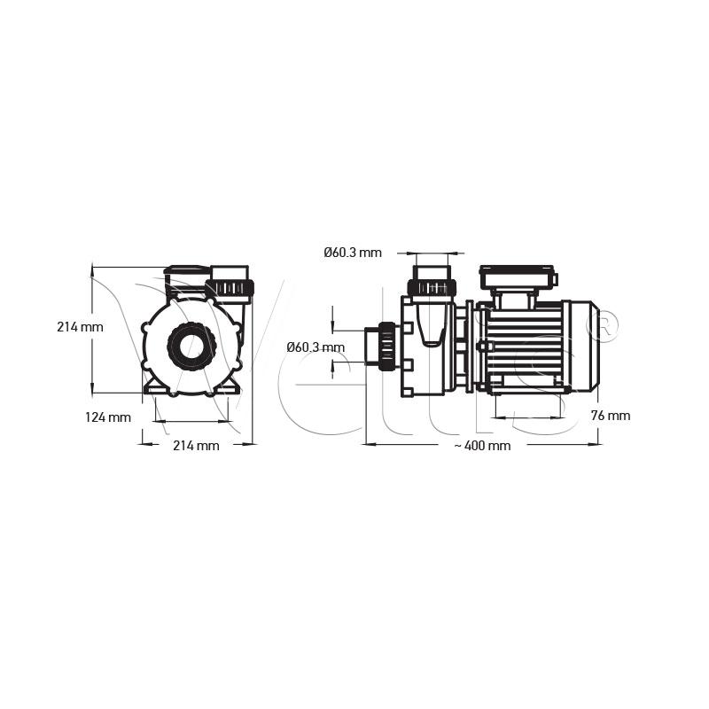 Motor 60Hz hidro 3 LE
eine Drehzahl – Bild 3