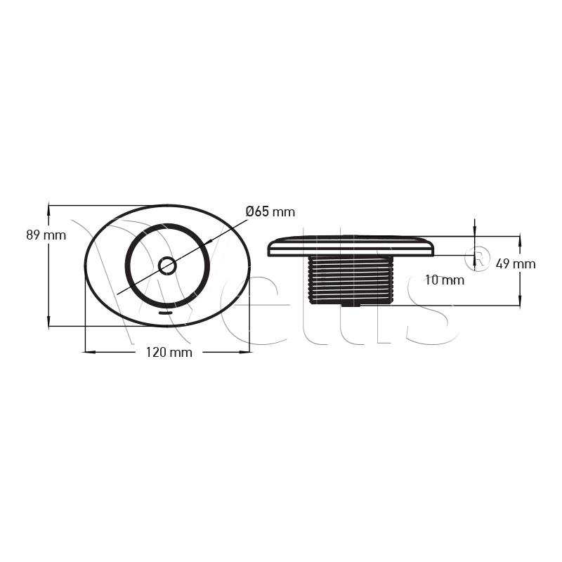 Lautsprecher oval flach Poly Planar (SB50G) + Konverter – Bild 2