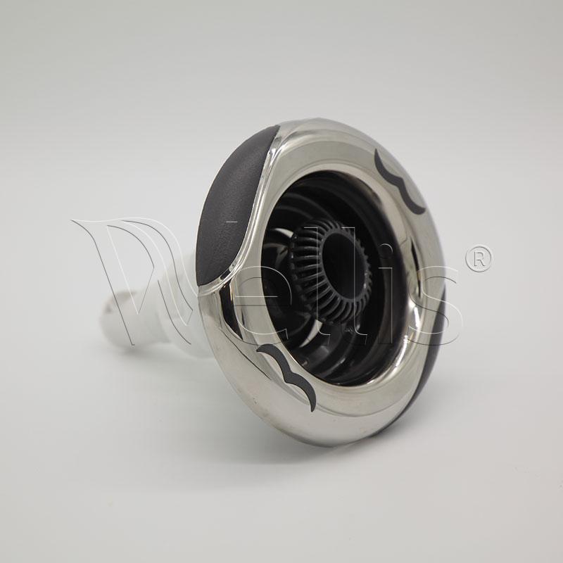 Jet-Einsatz 5″ 1 Loch gerippt dunkelgrau V1