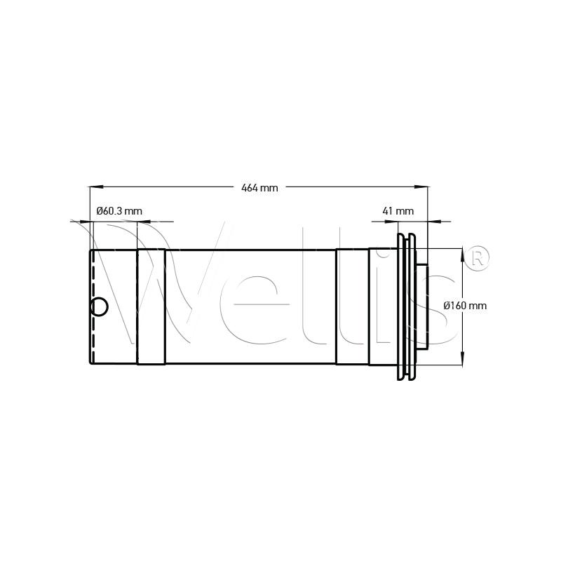 Filtergehäuse für schwimmende Filterpatrone 230×125 – Bild 3