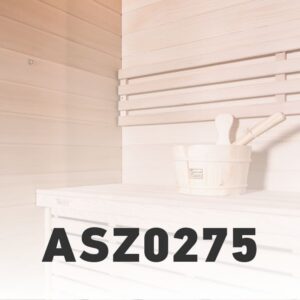 linkes Glas für Serena Sauna