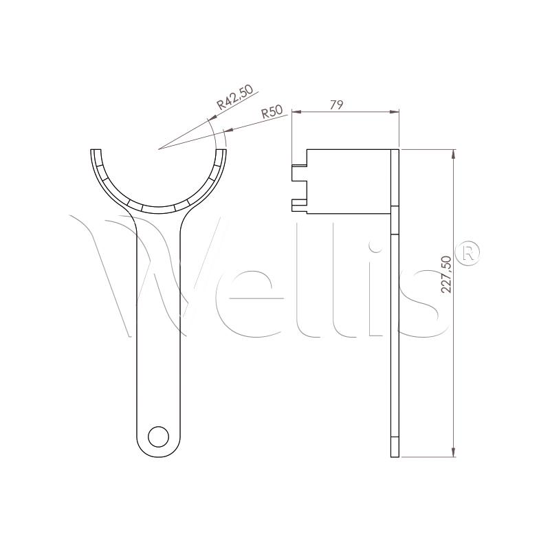 Düseschlüssel V1 für Verteiler – Bild 2