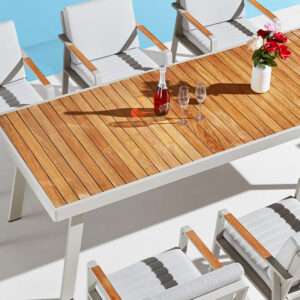 Aspero Gartentischset für 8 Personen