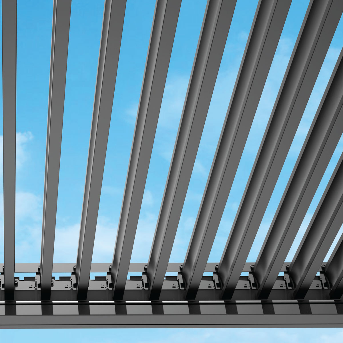 Bioklimatische Pergola MotionFlex 300 mit weißer LED-Beleuchtung – Bild 9