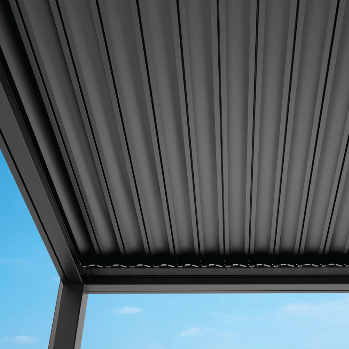 Bioklimatische Pergola MotionFlex 400 mit weißer LED-Beleuchtung – Bild 11