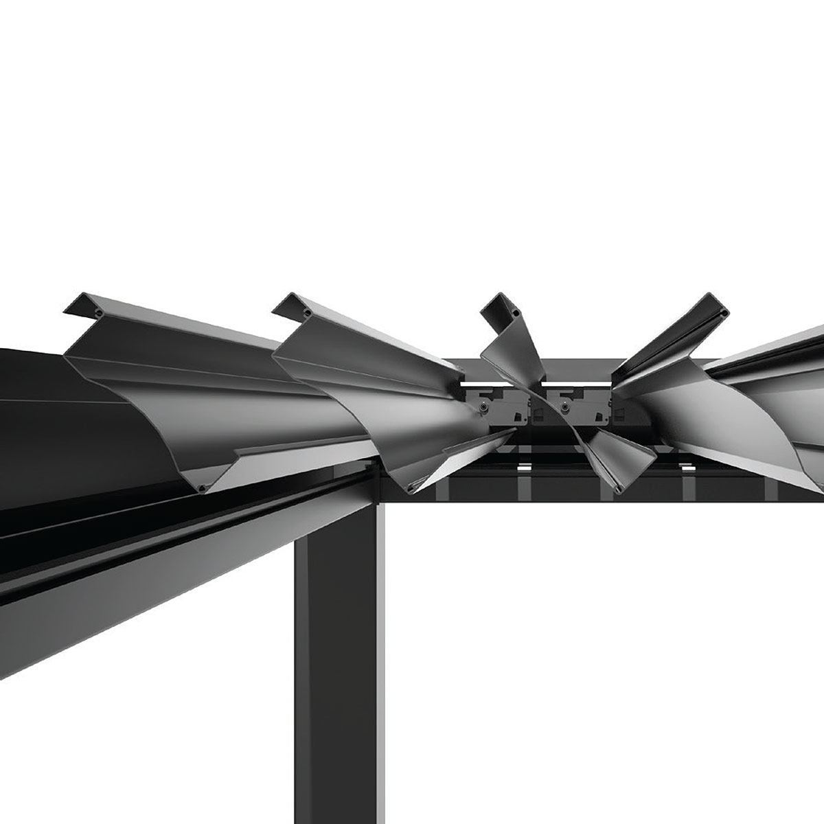 Bioklimatische Pergola MotionFlex 400 mit weißer LED-Beleuchtung – Bild 8